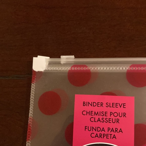 Set of three Zip It Collection binder sleeve/organizers. Pink, blue and purple. - Picture 3 of 3